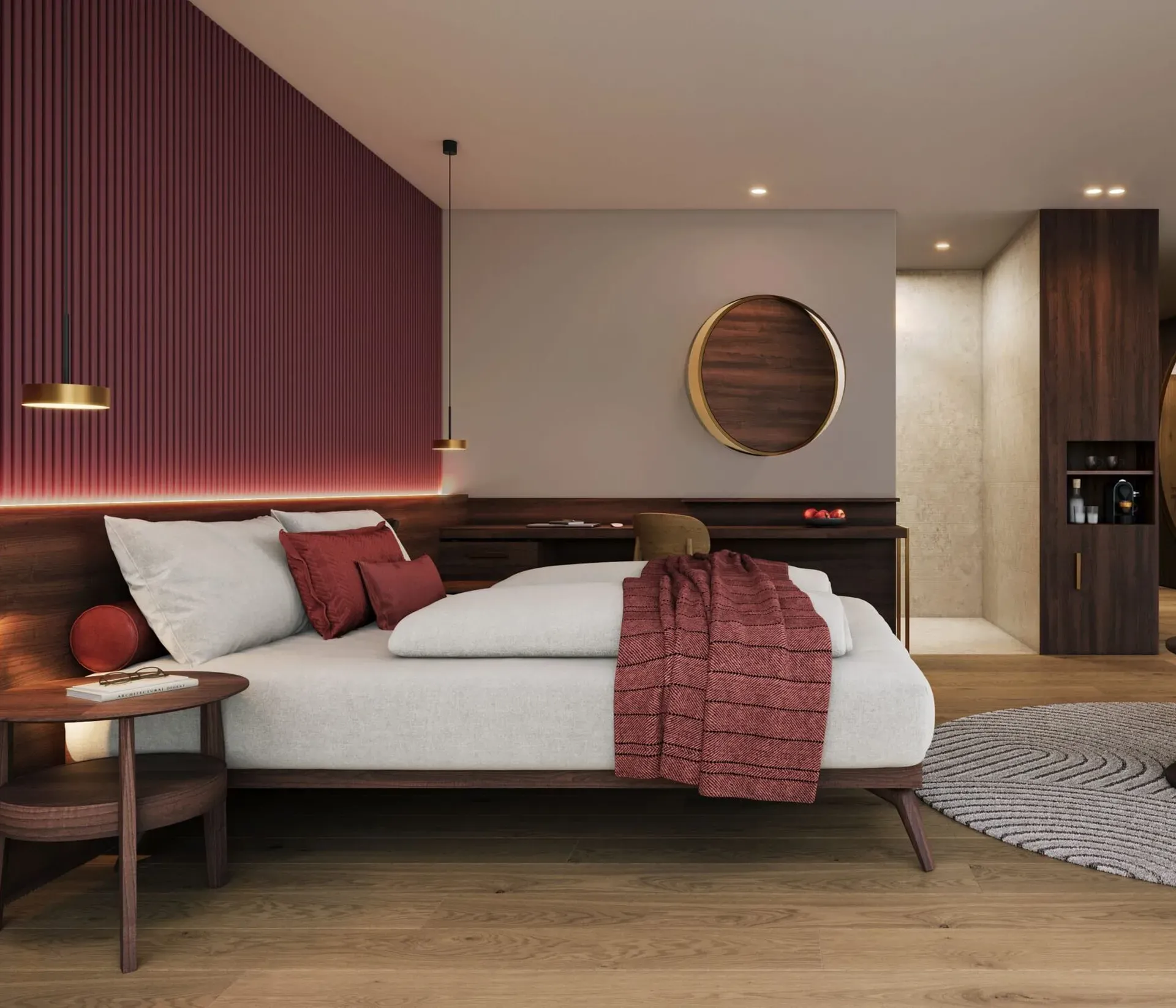 Una camera del Grand Hotel Oswald